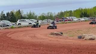 PEILTRC. Sportsman feature. Greg Perry #66 Milligan Tire FTW. Race Mower.