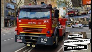 FRV, AV, Vicpol // Various Vehicles / Units On Scene + Responding - Melbourne CBD