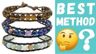 Leather Wrap Bracelet Tutorial - DIY Leather Bracelet with Beads for Men or Women