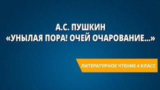 А.С. Пушкин «Унылая пора! Очей очарование...»