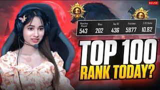 CONQUEROR TOP 100 LIVEEVERY MATCH CHICKENBGMI LIVE |#bgmilive #girlgamer #pubgmobile