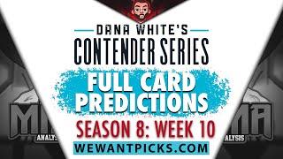 DWCS 2024: Week 10: FULL CARD Predictions