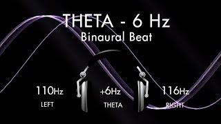 The Theta Auto suggestion Wave  - 1hr Pure Binaural Beat Session at ~(6Hz)~ Intervals