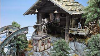 Zombie Cable Car - Mountain Station Diorama scale 1:35 / Zombie Seilbahn Diorama