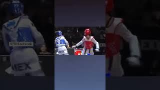#250 victory in the last two second beat the Olympic champion || #worldtaekwondo #tkd #ko #shorts