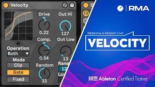 Эффект Velocity в Ableton Live