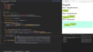 Drag/drop in Angular 5+ - part 3 of 6 - movable area