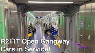 First day of R211T Open Gangway Cars in passenger service!