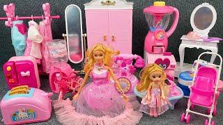 10 Minutes Satisfying with Unboxing Barbie Wardrobe toys,Doll House Playset Review | ASMR