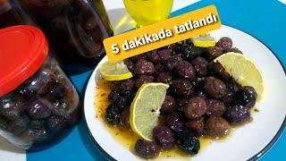 siyah zeytin tatlandırma nasıl yapılır / kahvaltıların baştacı siyah zeytin