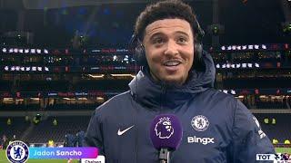 Jadon Sancho Post Match Interview Tottenham 3 vs 4 Chelsea 08/12/2024