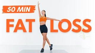 BURN FULL BODY FAT 50 Min Standing Workout | No Jumping, No Repeat