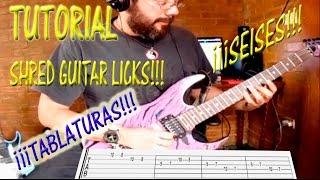 SHRED GUITAR LICKS "SEISES" 2017