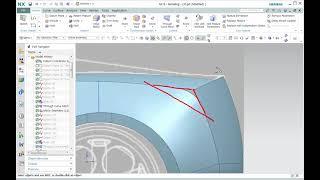 28. NX와 자동차 모델링 - 리어 펜더 만들기 3