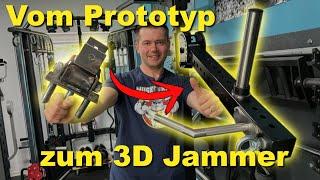 Entwicklungsstufen der StrongGains 3D Jammer Arms