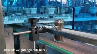 Automatic granule filling capping labeling machine line for black pepper-Higee machinery