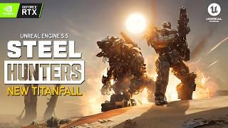 STEEL HUNTERS First Beta Gameplay | New FREE Mecha Hero Shooter like TITANFALL in Unreal Engine 5