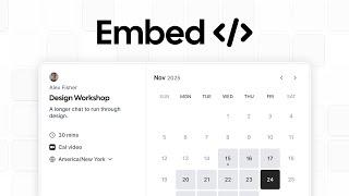 How To Embed Your Booking Page With Cal.com