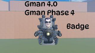 Roblox Bathtub Morphs RP How to get Gman 4.0 Badge