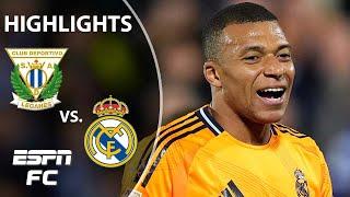  KYLIAN MBAPPE SCORES  Leganes vs. Real Madrid | LALIGA Highlights | ESPN FC