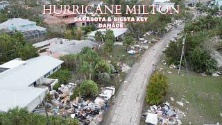 HURRICANE MILTON. damage of SARASOTA & SIESTA KEY FL. #PRAYFORFLORIDA #subscribe