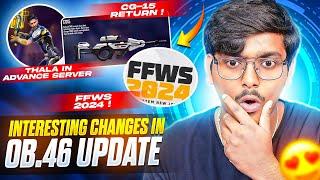 OB46 UPDATE CHANGES | FREE FIRE NEW EVENT | FF NEW EVENT | OB46 UPDATE FREE FIRE