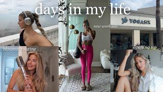 VLOG: mental health update, why I stopped HIIT workouts, + my blowout routine, mall haul!