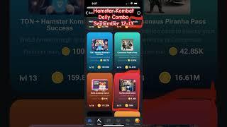 Hamster Kombat Daily Combo Sep 12-13