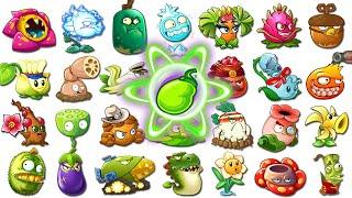 All Plants Level 1 Challenge & Power up! VS Mumified Gargantuar Zombie in PvZ 2 Chinese Version