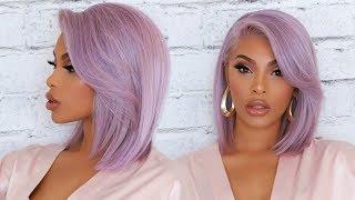 LET'S MAKE A  LAVENDER BOB WIG | HAIR & MAKEUP TUTORIAL