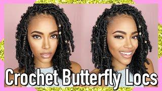 NO WRAPPING & NO CORNROW Butterfly Crochet Locs w/ Niseyo Hair | Jasmine Defined