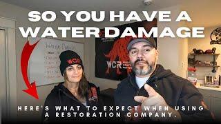 A quick breakdown of what to expect when you have a water damage in your home.