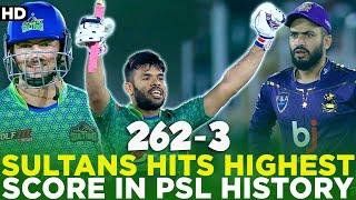 2️⃣6️⃣2️⃣-3️⃣ Multan Sultans Hits Highest Score in #HBLPSL History Against Quetta Gladiators | MI2A