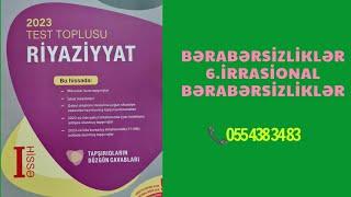 Kvadrat bərabərsizliklər sistemi.İrrasional bərabərsizliklər yeni test toplusu 2023 riyaziyyat