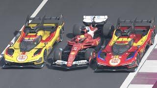 Ferrari SF-25 F1 vs Ferrari 499P Le Mans Hypercar in Qatar | 2025 Season