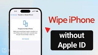 How to Wipe iPhone without Apple ID Password | Factory Reset 2024