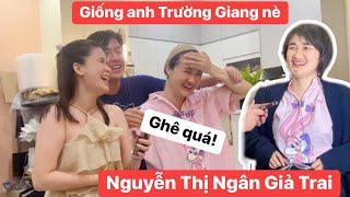 Nguyễn Thị Ngân GIẢ TRAI, chị em Khương Dừa cười té ghế vì giống anh Trường Giang??