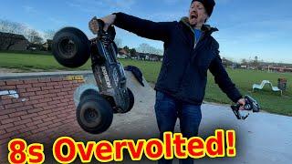 TOO FAST?? 8s Over Volted insanity -Arrma Kraton EXB