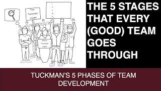 Tuckman's 5 Stages of Team Development (Forming, Storming, Norming, Performing, Re-forming)