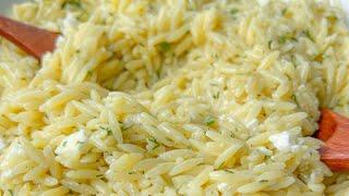 If you want to eat like a Greek, make my lemon feta orzo with a dressing I can chug  #shorts