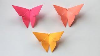 How To Make Paper Butterfly in 3 minutes  / Easy origami Butterfly 
