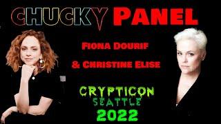 Chucky Panel feat Fiona Dourif & Christine Elise Crypticon Seattle 2022