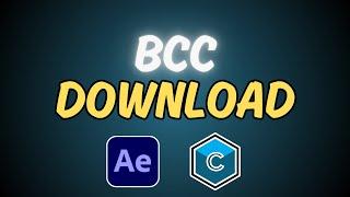 How to Install BCC Plugin In After Effects