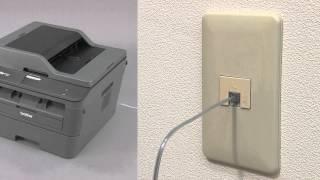 Connect telephone line and power cords [Brother Global Support]