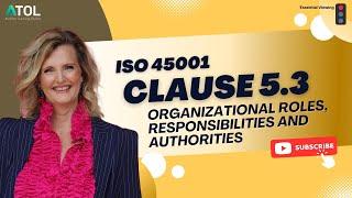 ISO 45001 Clause 5.3 | Auditor Training Online