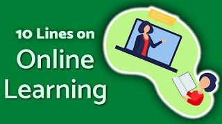 Online Learning - 10 Lines on Online Classes / Online Teaching | TeachMeYT