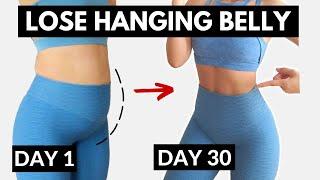 Do THIS to lose hanging belly FAST, no diet, easy standing abs no squats/lunges