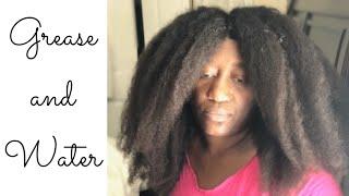 GREASE & WATER HAIR GROWTH SECRET |  Comparing my NATURAL HAIR regimen  (Works 100%)