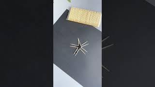 Scientific experiment: Just five toothpicks and a drop of water can turn into a five-pointed sta