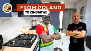 He moved from POLAND to  start a construction business in Zimbabwe!